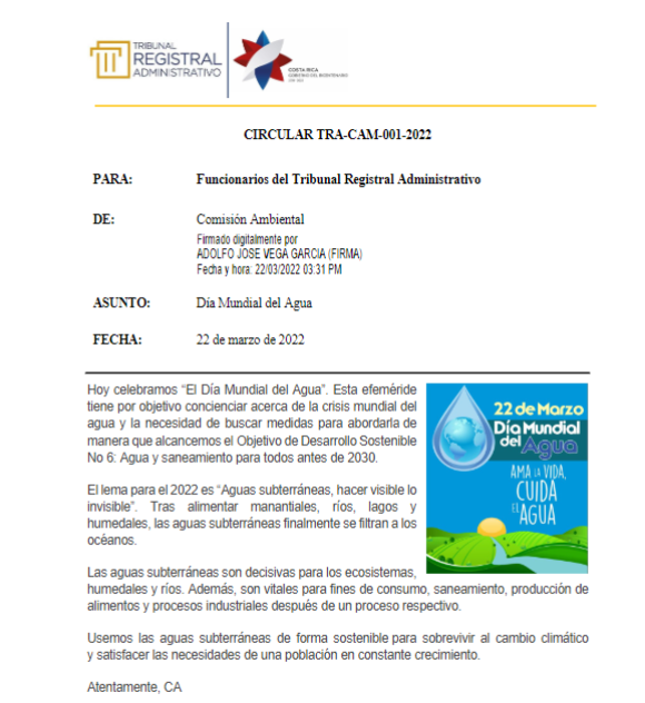 Día Mundial del agua