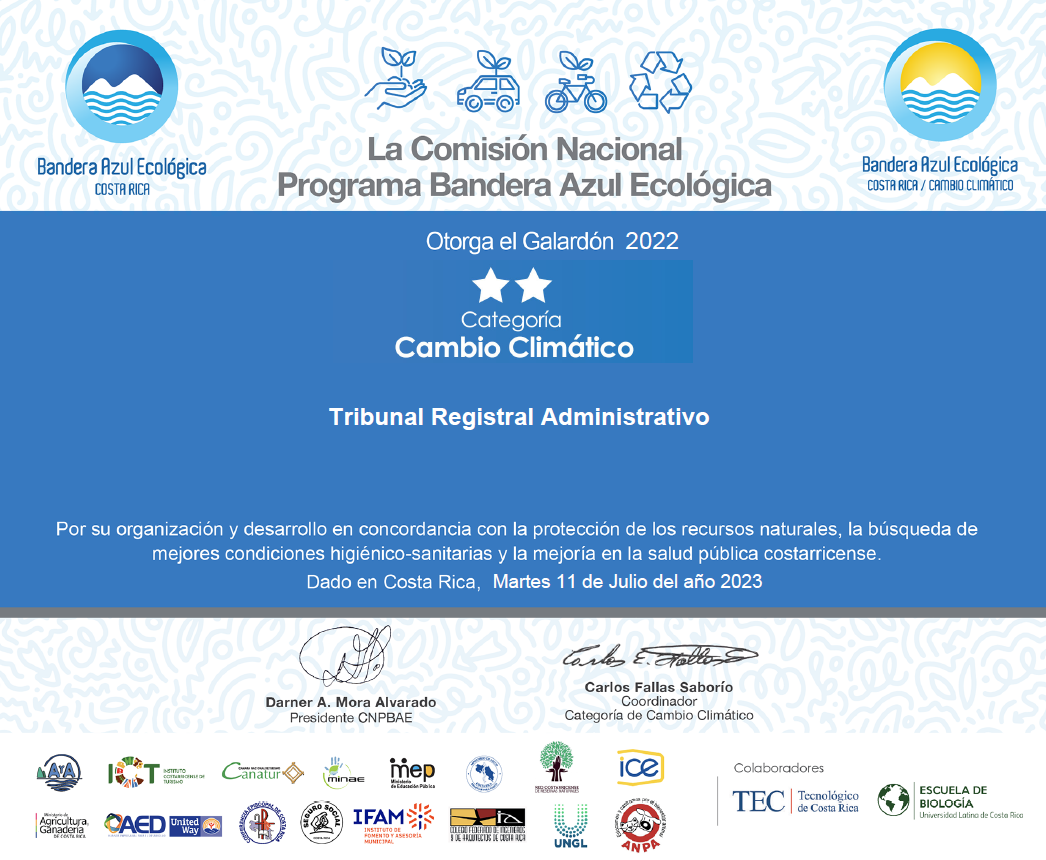 Certificado Galardón 2022