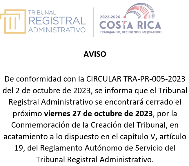 Cierre Oficinas Conmemoración de la Creación del Tribunal