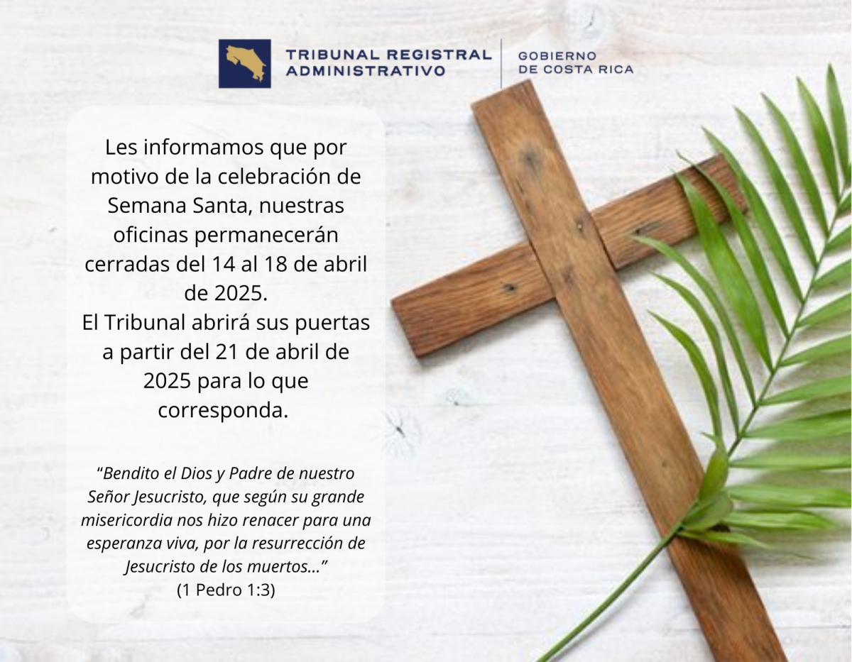 Cierre Oficinas Semana Santa 2025